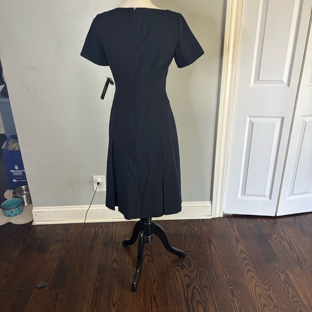 Tahari Classic Black Midi Dress - Picture 3 of 7